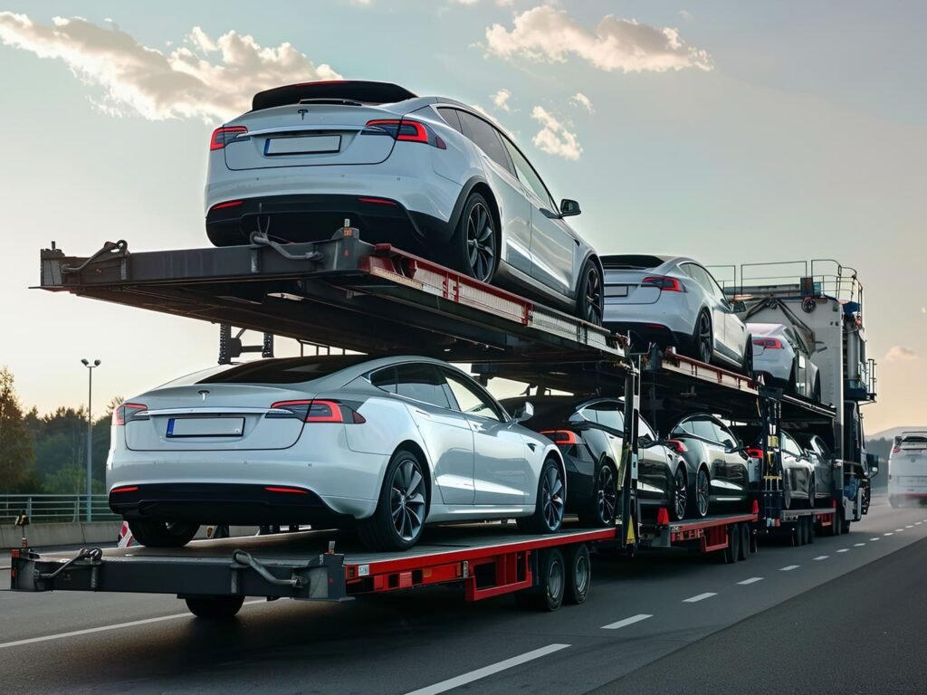 caminhão que transporta carros